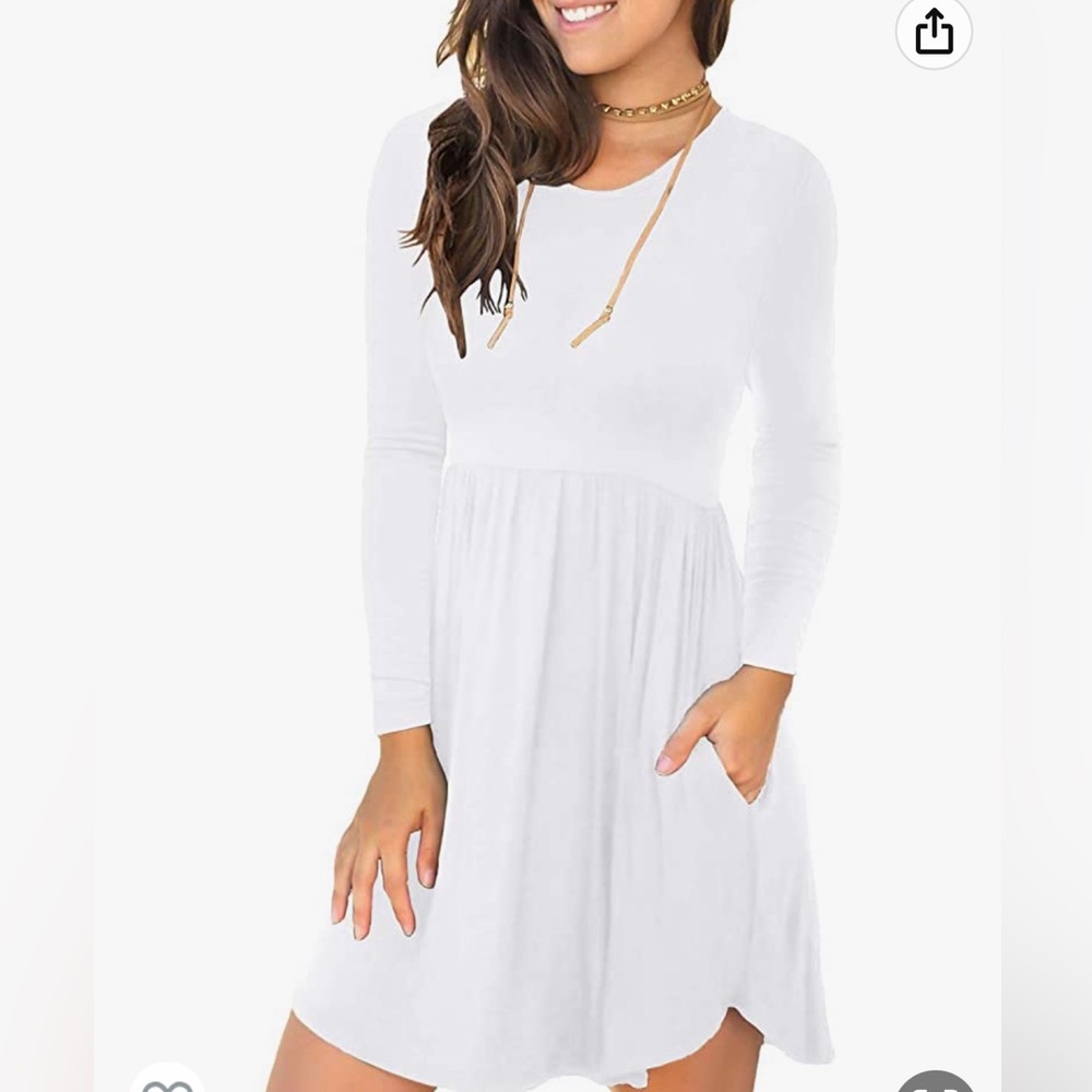 LONGYUAN Womens Spring Dress with Pockets